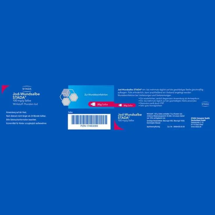Jod-Wundsalbe STADA 100 mg / g, 20 g