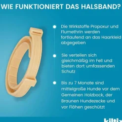 Kiltix für mittelgroße Hunde Halsband, 1 St