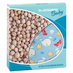 Kirschkernkissen 10x10cm Baby weiß / rosa kariert, 1 St
