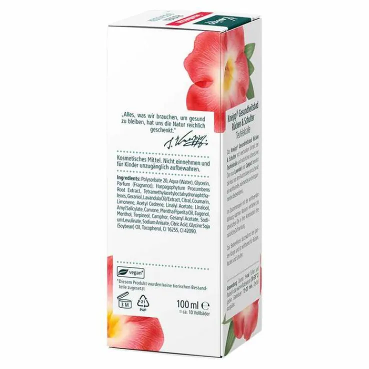 Kneipp Gesundheitsbad Rücken & Schulter, 100 ml
