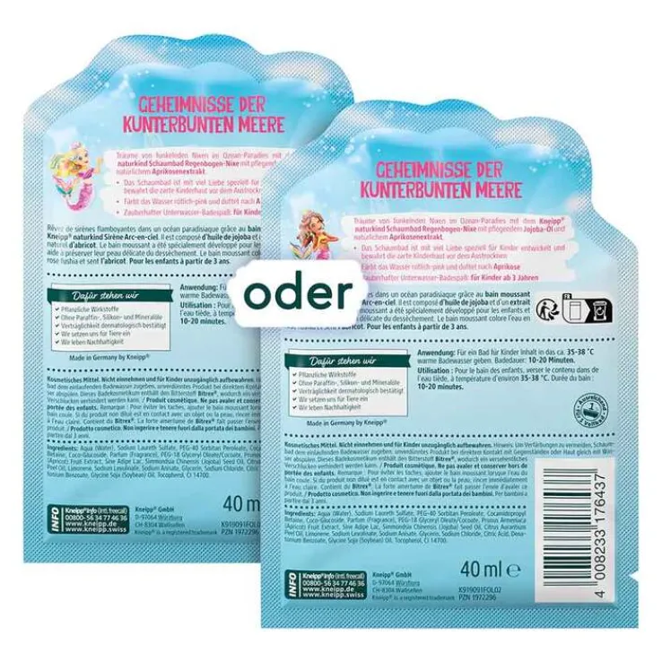 Kneipp naturkind Regenbogen-Nixe Schaumbad, 40 ml