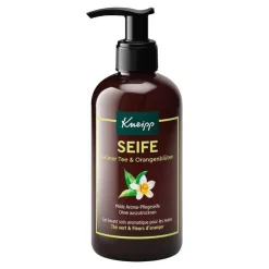 Kneipp Seife grüner Tee & Orangenblüten milde Aroma-Pflegeseife , 250 ml