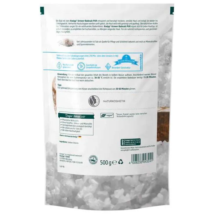 Kneipp Urmeer-Badesalz pur med.Hautpflege, 500 g