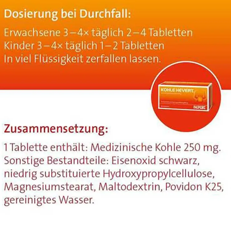 Kohle Hevert Tabletten, 30 St