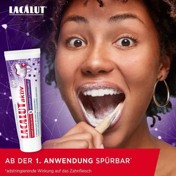 Lacalut aktiv Zahnfleischschutz & ges.Zahnschmelz, 75 ml