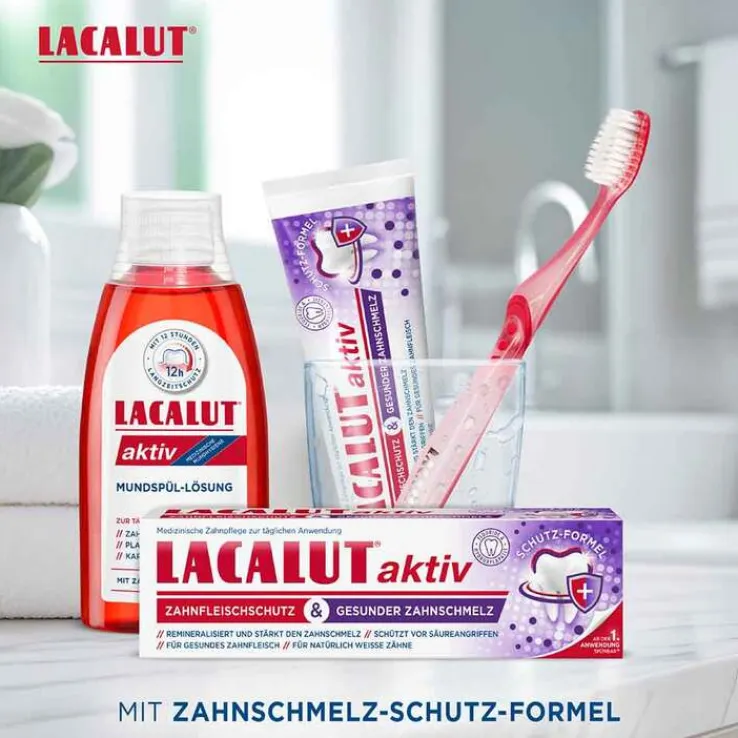 Lacalut aktiv Zahnfleischschutz & ges.Zahnschmelz, 75 ml