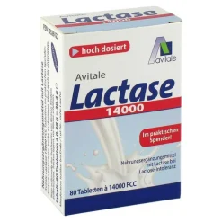 Lactase 14000 FCC Tabletten im Spender, 80 St