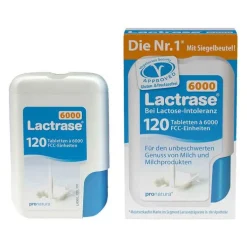 Lactrase 6.000 FCC Tabletten im Klickspender, 120 St