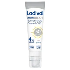 Ladival Aktiv Sonnenschutz Creme & Stift LSF 50 + , 30 ml