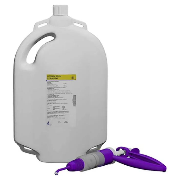 Latroxin Delta Suspension zum Übergießen für Rinder und Schafe, 5 l