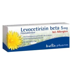 Levocetirizin beta 5 mg Filmtabletten, 50 St