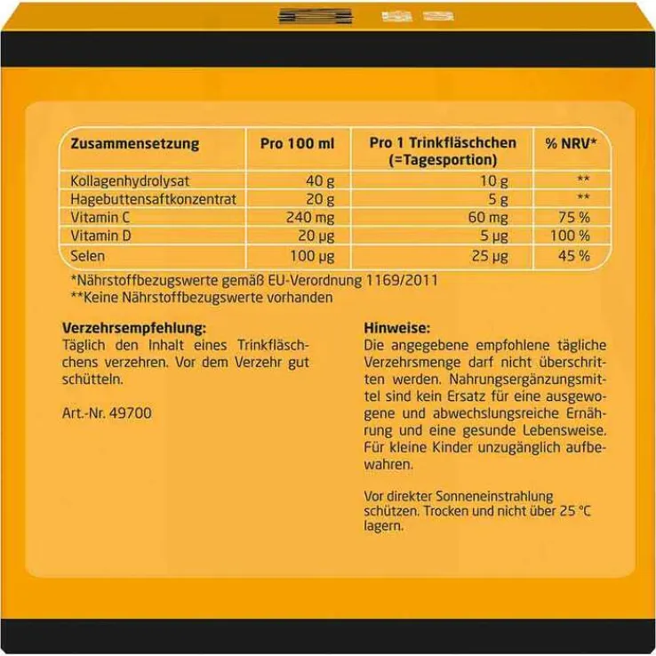 Litozin Hagebutte + Kollagen Trinkfläschchen, 30X25 ml