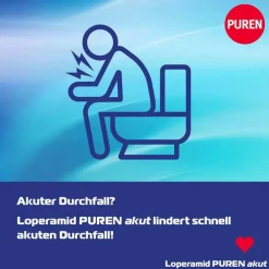 Loperamid PUREN akut 2 mg Schmelztabletten, 6 St