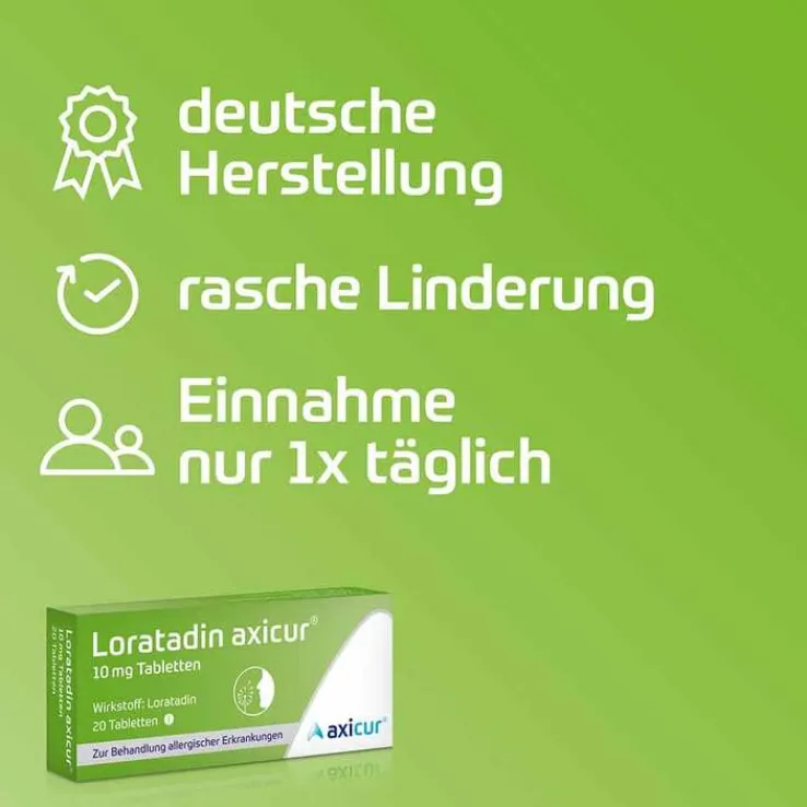 Loratadin axicur® 10 mg Tabletten, 7 St