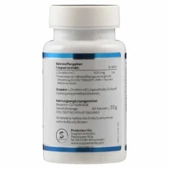 L-Ornithin 500 mg Kapseln, 60 St
