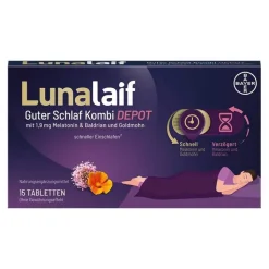 Lunalaif Guter Schlaf Kombi Depot Tabletten, 15 St