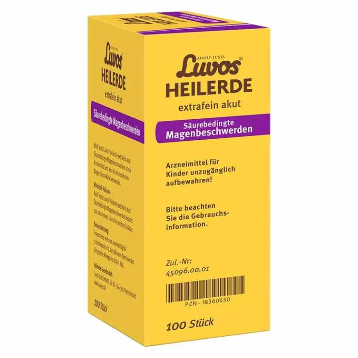 Luvos Heilerde extrafein akut Säurebedingte Magenbeschwerden Kapseln , 100 St
