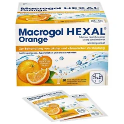 Macrogol HEXAL Orange Pulver zur Herstellung einer Lösung zum Einnehmen Beutel , 50 St