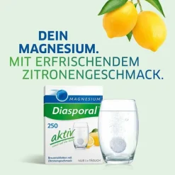 Magnesium Diasporal 250 aktiv Brausetabletten, 20 St