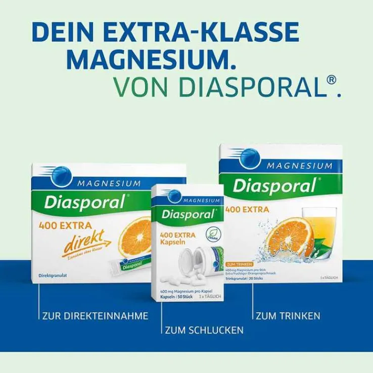 Magnesium Diasporal 400 Extra Kapseln, 50 St