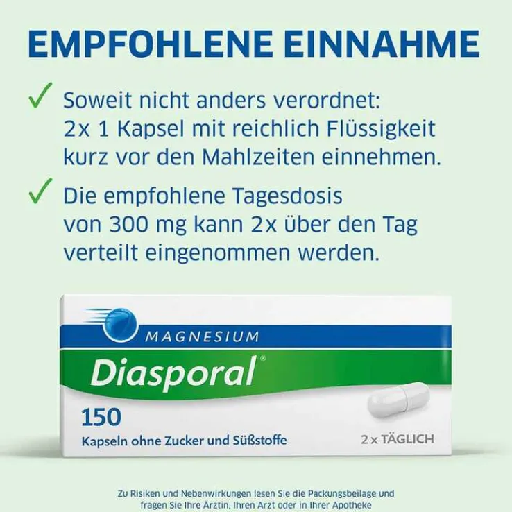 MAGNESIUM Diasporal® 150 Kapseln, 100 St