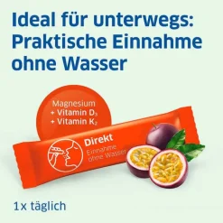 Magnesium Diasporal pro D3 + K2 Muskeln + Knochen direkt Direktgranulat, 30 St