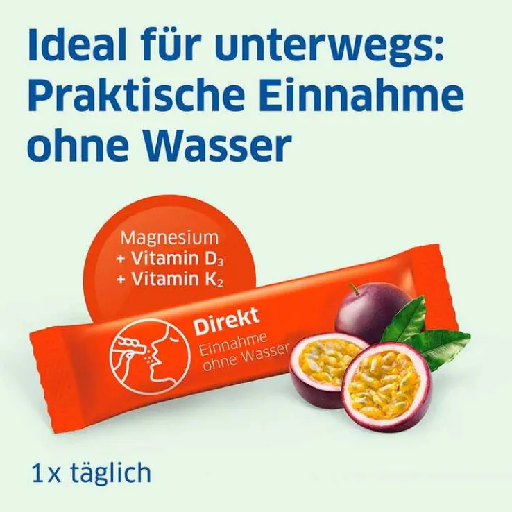 Magnesium Diasporal pro D3 + K2 Muskeln + Knochen direkt Direktgranulat, 30 St