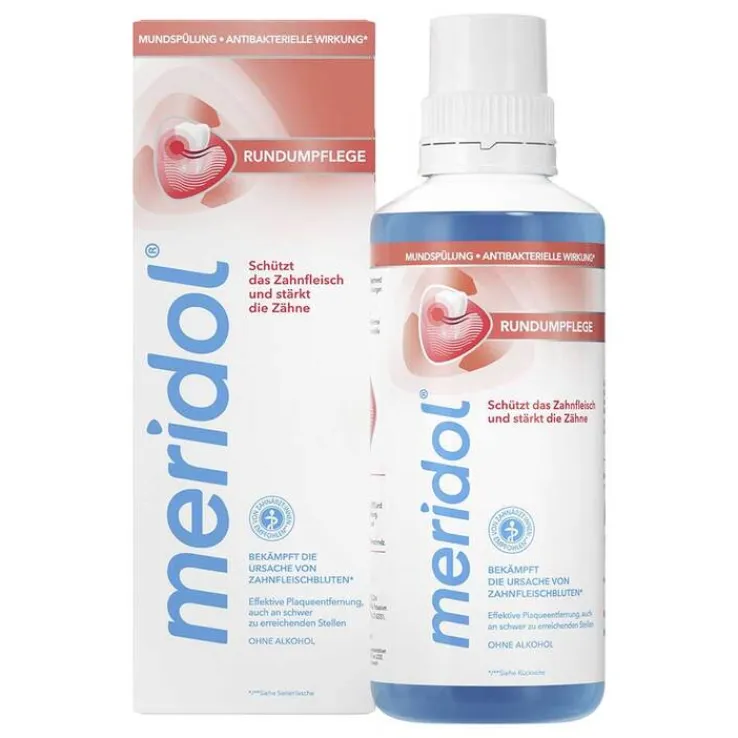 Meridol Rundumpflege Mundspülung, 400 ml
