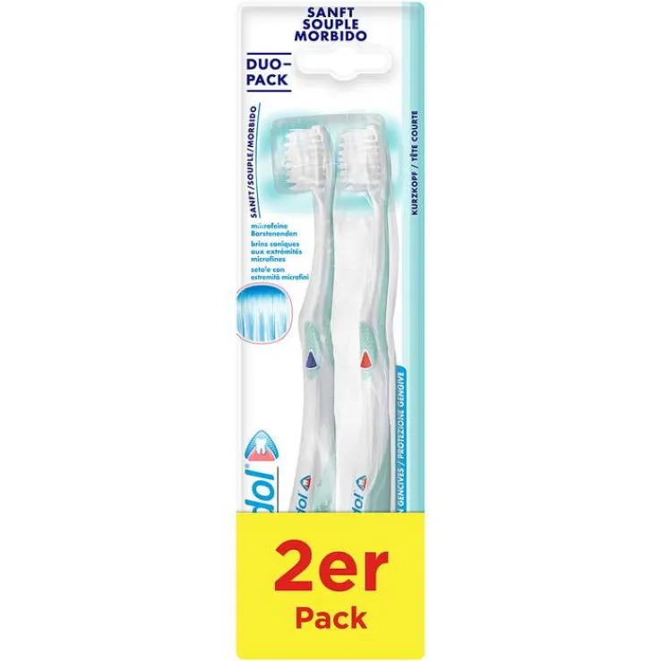 Meridol Zahnbürste sanft Doppelpack, 2 St