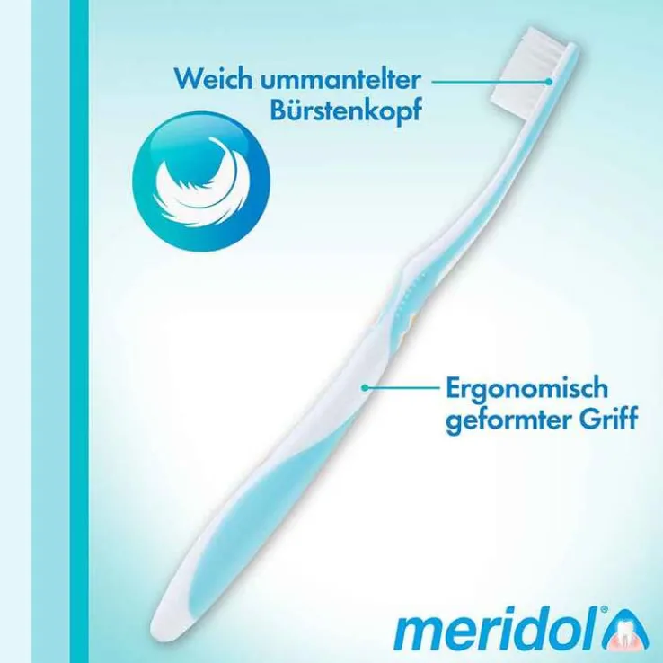 Meridol Zahnbürste sanft Doppelpack, 2 St