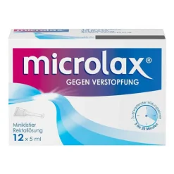 microlax Abführmittel bei Verstopfung, 12X5 ml