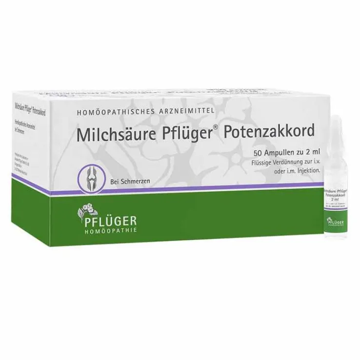 Milchsäure Pflüger Potenzakkord Injektionslösung Ampulle , 50 St