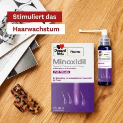 MINOXIDIL DoppelherzPharma 20 mg/ml Lösung für Frauen, 2x180 ml