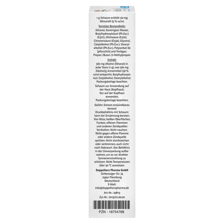 Minoxidil Doppelherzpharma Männer 50 mg / g Schaum, 3X60 g
