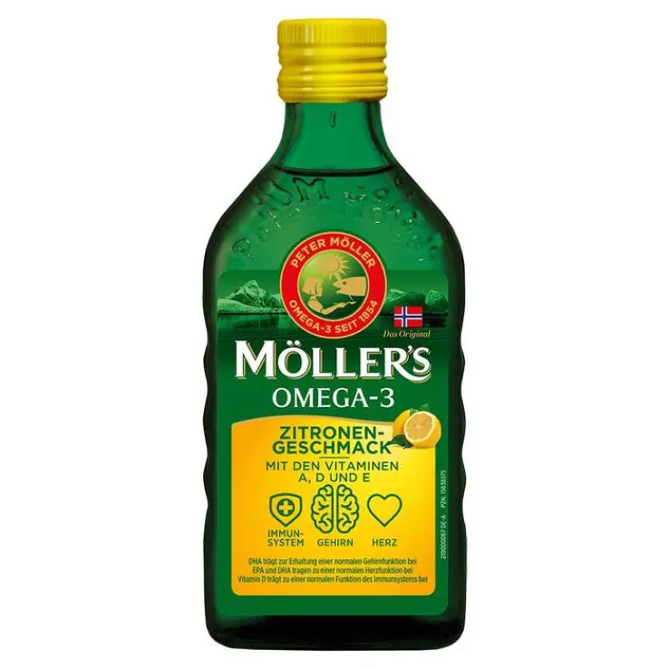 Möller`s Omega-3 Zitronengeschmack Öl, 250 ml