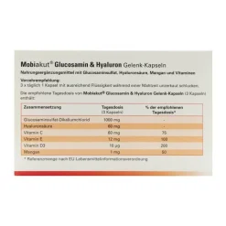 Mobiakut Glucosamin & Hyaluron Gelenk-Kapseln, 90 St