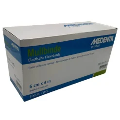 Mullbinden elastisch 4 m x 6 cm, 100 St