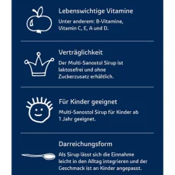 multi-sanostol® Sirup ohne Zuckerzusatz, 260 g