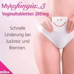 Mykofungin 3 Vaginaltabletten 200 mg, 3 St