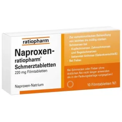 Naproxen ratiopharm Schmerztabletten Filmtabletten, 10 St