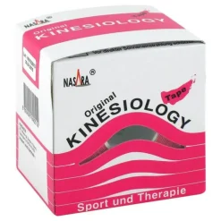 Nasara Kinesio Tape 5 cm x 5 m pink inkl.Spenderbox, 1 St