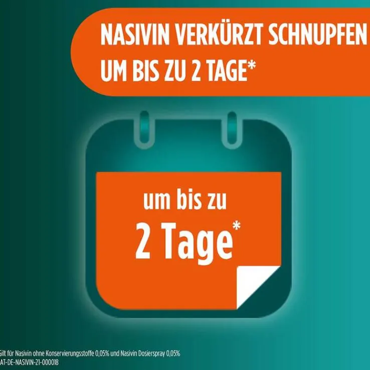 Nasivin® Nasenspray ohne Konservierungsstoffe für Erwachsene und Schulkinder, 10 ml