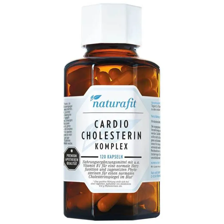 Naturafit Cardio Cholesterin Komplex Kapseln, 120 St