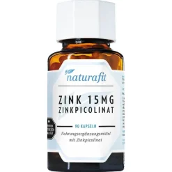 Naturafit Zink 15 mg Zinkpicolinat Kapseln, 90 St