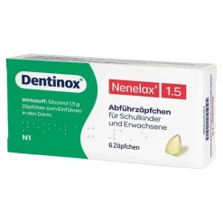 Nene Lax 1,5 Suppositorien für Schulk, 6 St