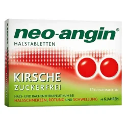 neo-angin Halstabletten Kirsche zuckerfrei, 12 St