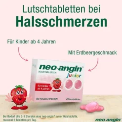 neo-angin® junior Halstabletten, 24 St
