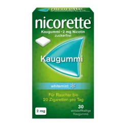 nicorette Kaugummi whitemint, 2 mg Nikotin, 30 St