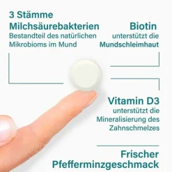 Nupure probadent forte 3 Bakterien Kulturen 5 Mrd. KBE Lutschtabletten, 30 St