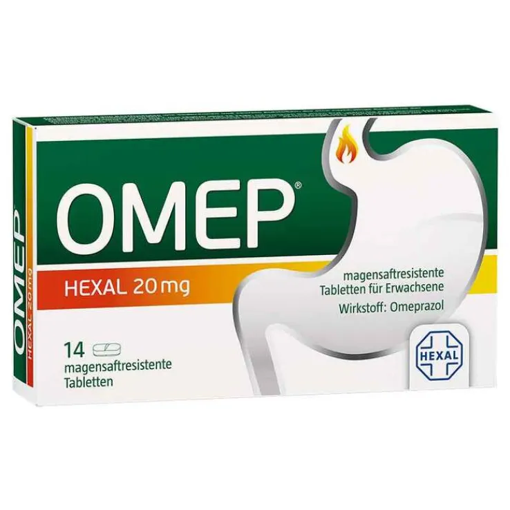 Omep Hexal 20 mg magensaftresistente Tabletten, 14 St